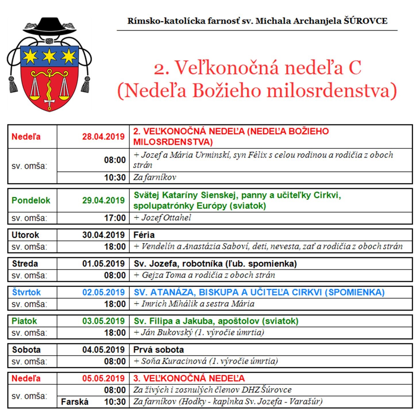 2. veľkonoč. nedeľa C