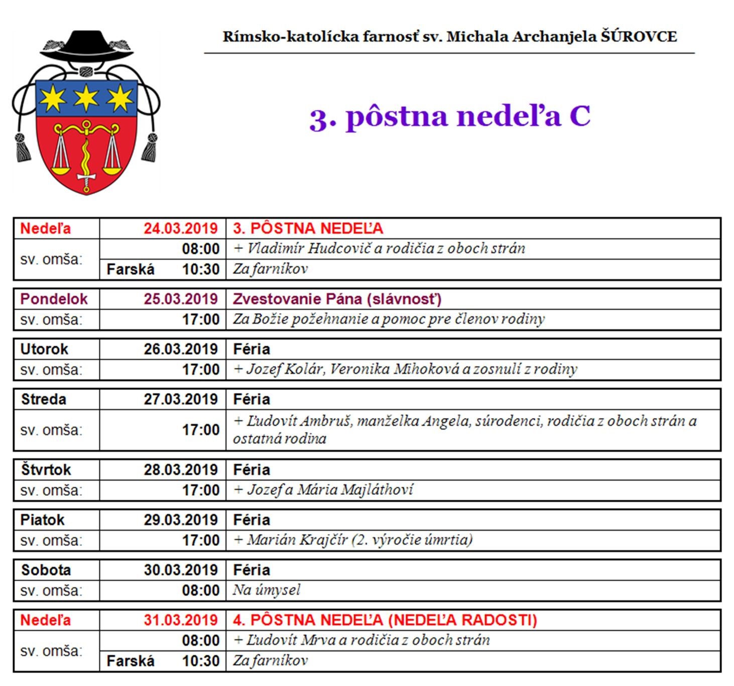 3. pôstna C