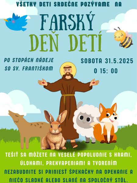 Pozvánka na Farský deň detí